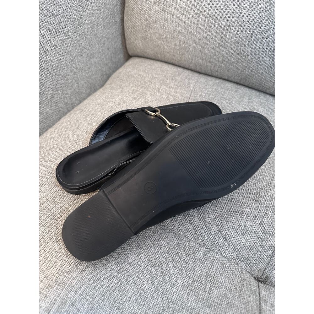 A New Day Womens size 8 Mule Shoes Black Sandal Slip On Flat Comfort - Picture 4 of 5